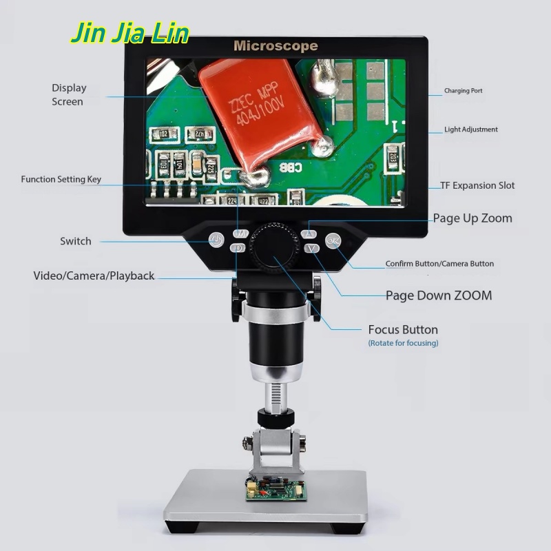 7 Inch 1-1200X HD Digital LCD  - огляд і ціна Electronics Repair Microscope